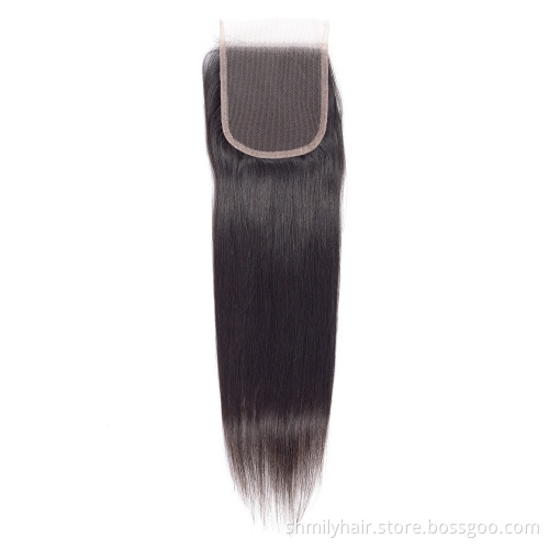 4x4 5x5 6x6 7x7 Swiss Lace Closure 100% Virgin Human Hair Transparent Lace Closure , HD Lace Closure Frontal With Baby Hair